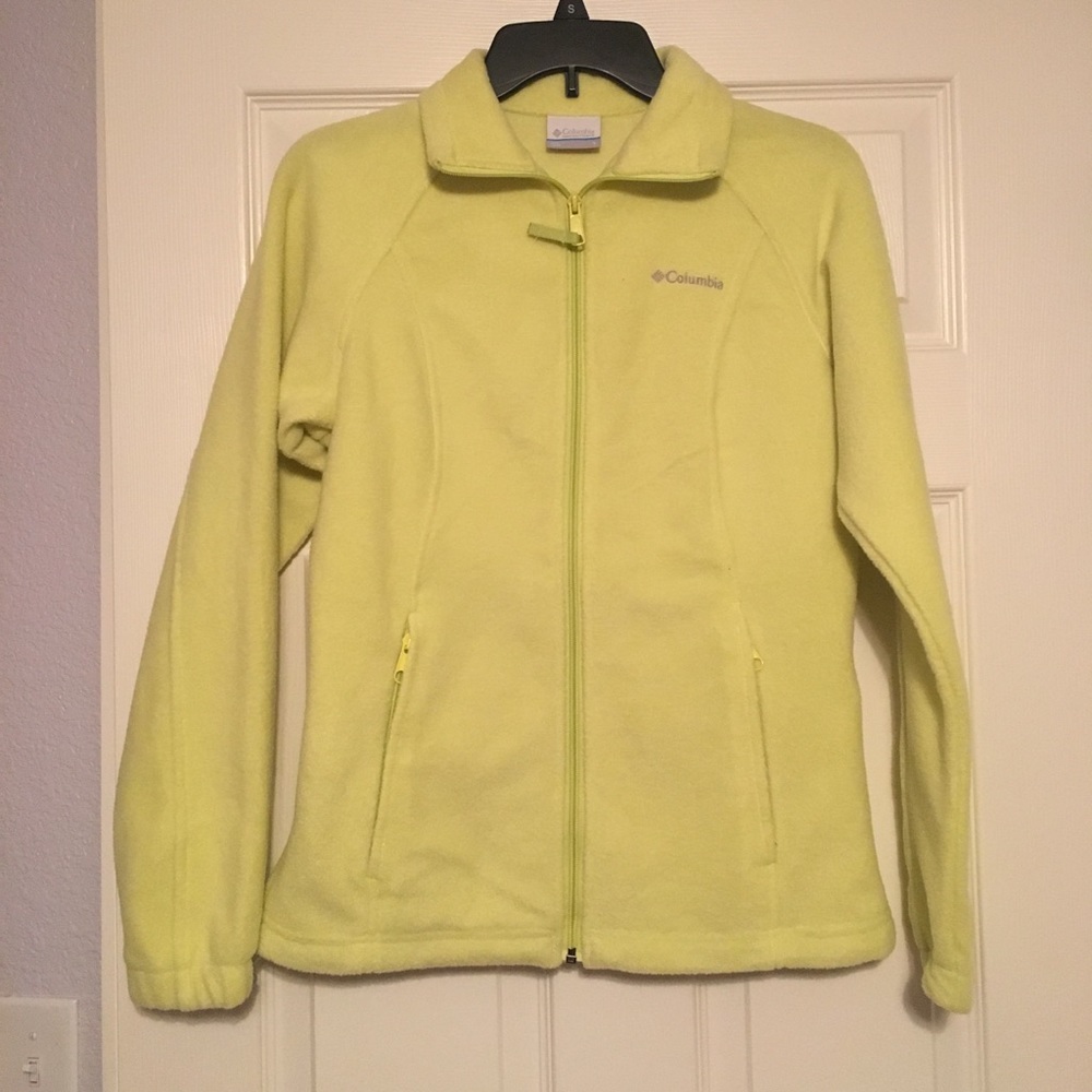 Size Small neon yellow Columbia fleece